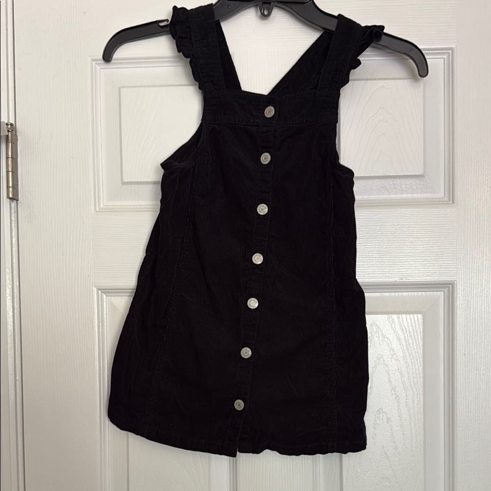 Gap Black Button-Down Kids Dress